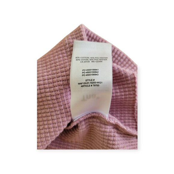 Aritzia TNA V-Neck Waffle Knit Crop Tee S - Picture 8 of 9